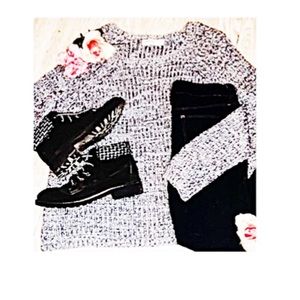 Woman’s fall sweater knitted